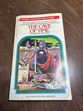 Choose Your Own Adventure (1) The Cave of Time Edward Packard PB 1981 11 Edition